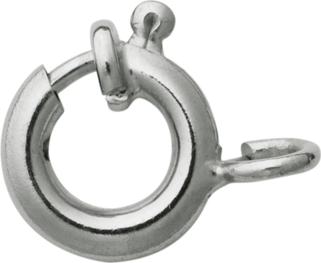 SELVA Federring Edelstahl weiss - Ø 8,00mm mit Bund