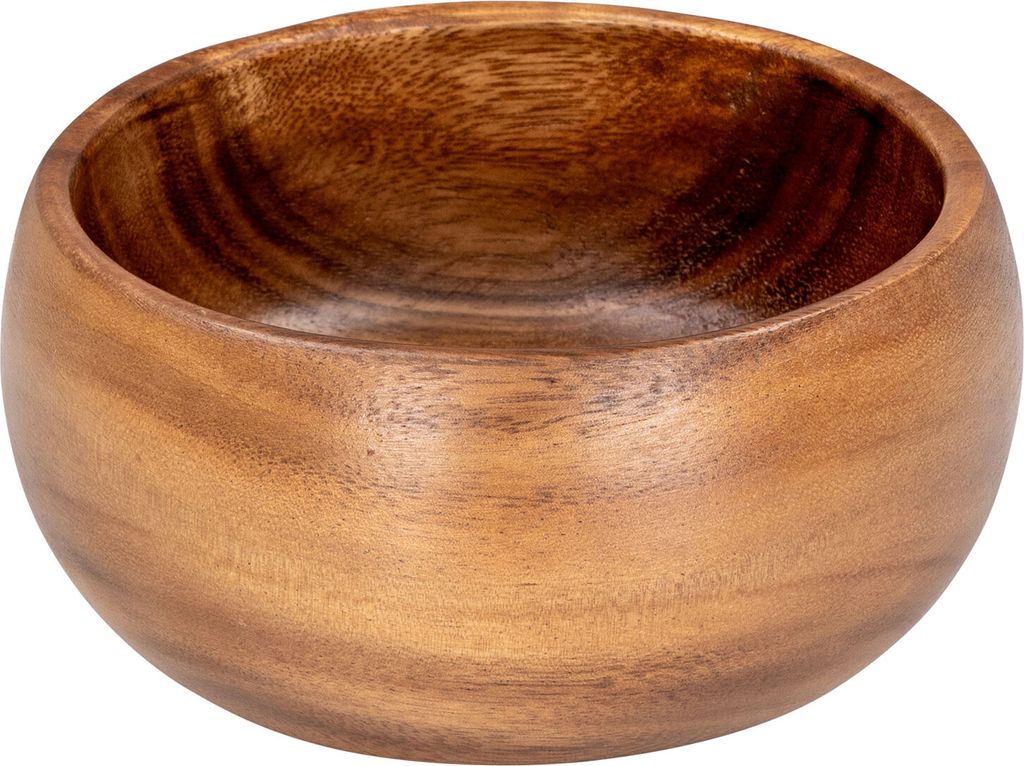 Schale Holz 15cm rund Akazienholz Tischdeko Natur Braun Schüssel Bowl Dekoschale