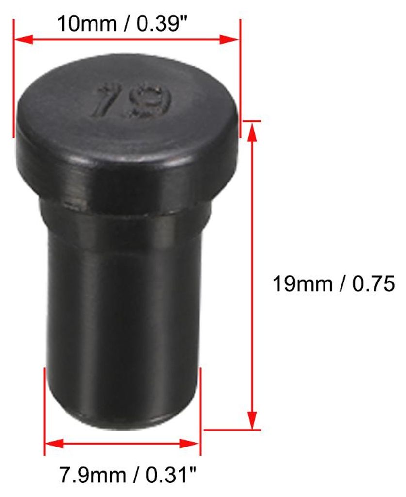 5 Stš¹ck Gummistopfen, 8mm Durchmesser Wasserdichter Verschlussstopfen fš¹r Anschlussdosen, SPR-079