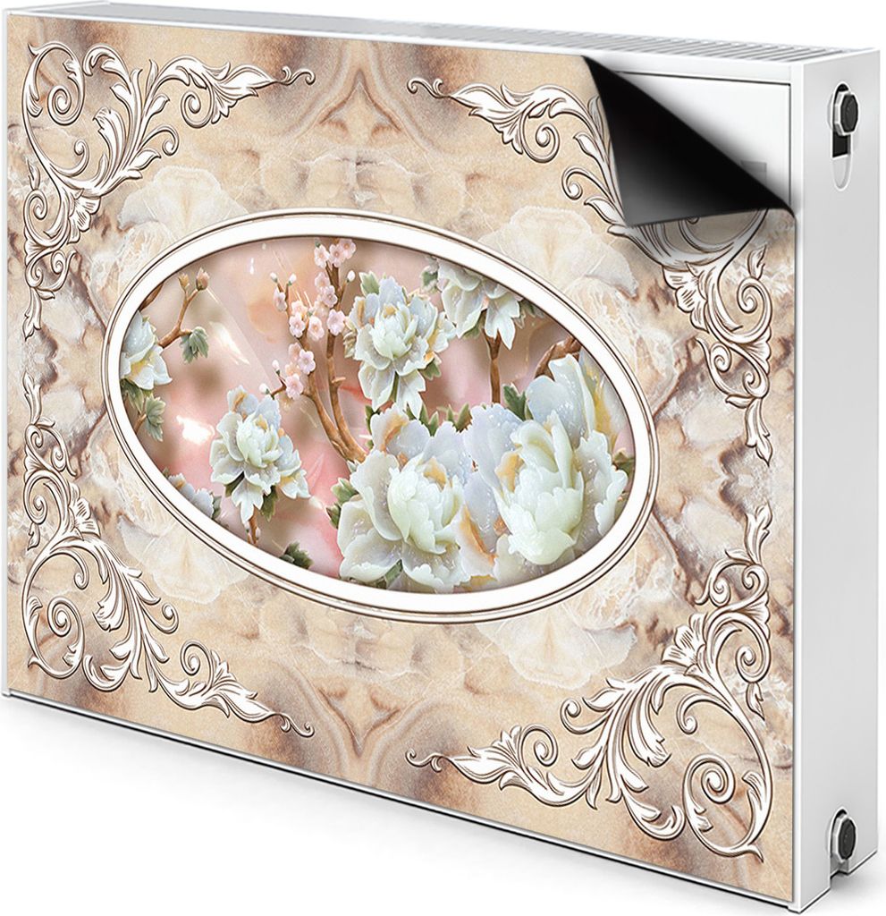 Magnet Heizkörperverkleidung Heizkörper-Abdeckung Heizung Heizkörper 100x60 cm - Blumen, Muster, Glamour,