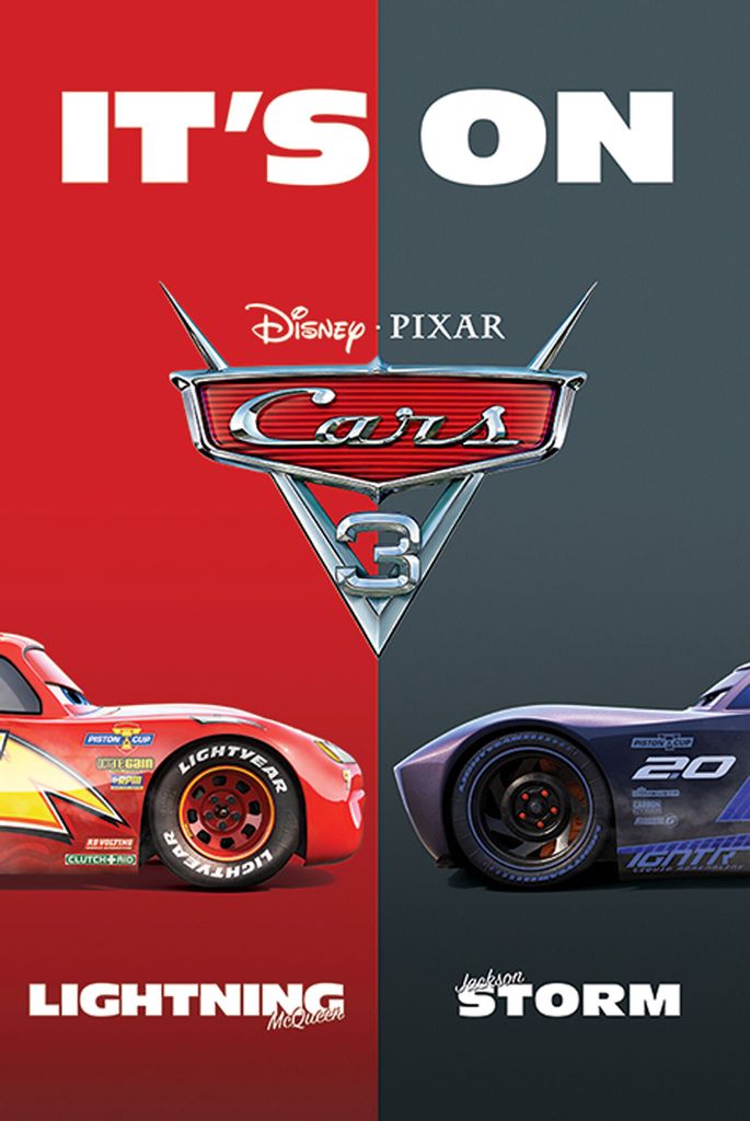 Disney Cars 3 It's On Filmposter – Offizielles Produktbild 