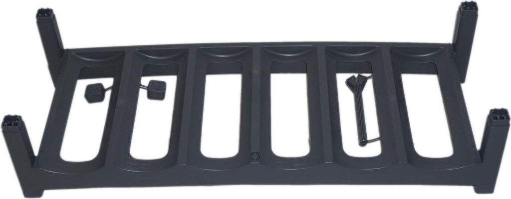 Stojak na butelki Rotho Vario, antracytowy, 60 x 22 x 14 cm Zdjęcie produktu 