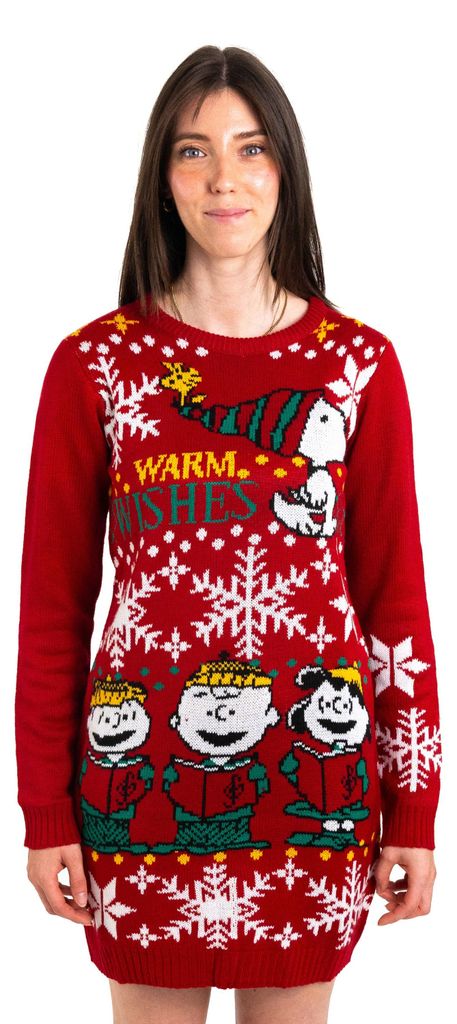 The Peanuts Snoopy Strickkleid für Damen - Warm wishes Produktbild 