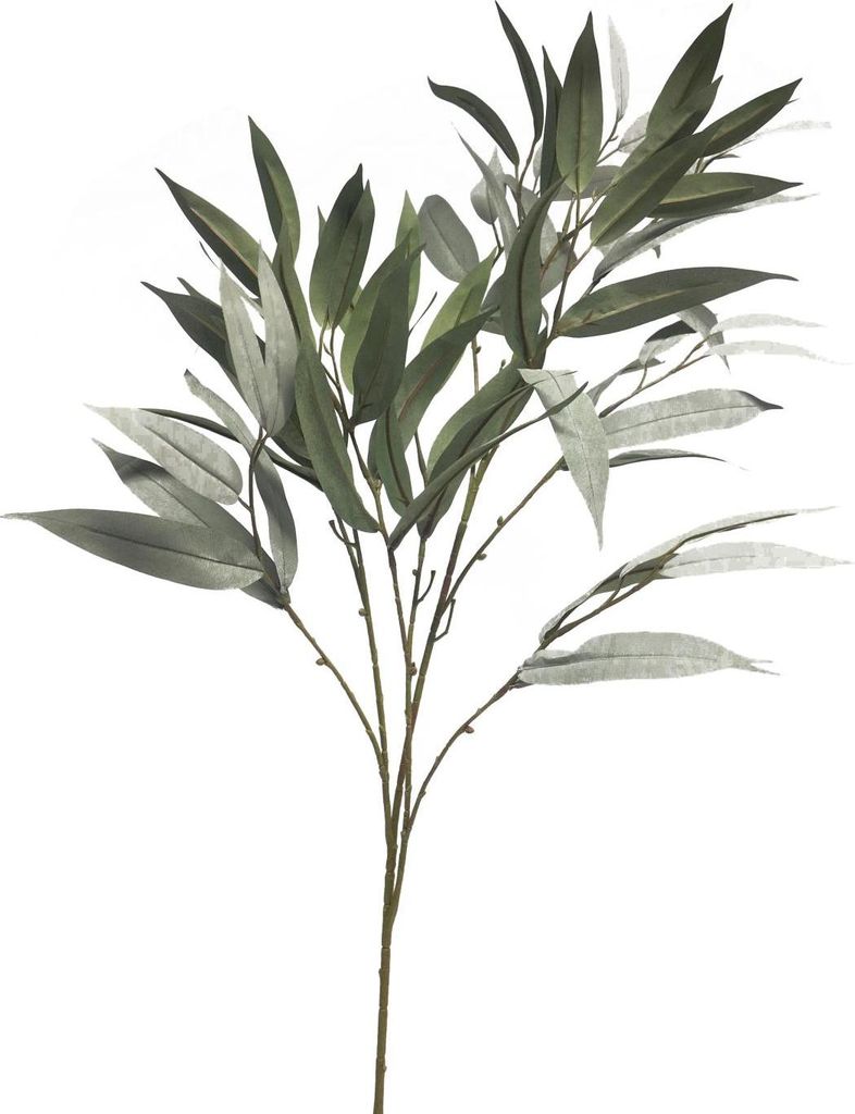 artplants.de Dekozweig Mango WANLIN, grün-grau, 100 cm - Künstlicher Blätterzweig