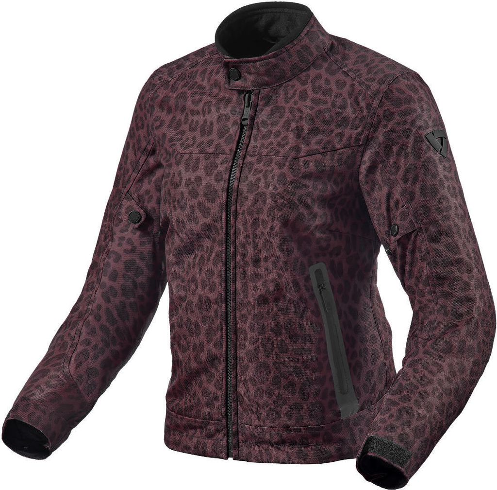 Revit Shade H2O Damen Motorrad Textiljacke, burgunderrot, M