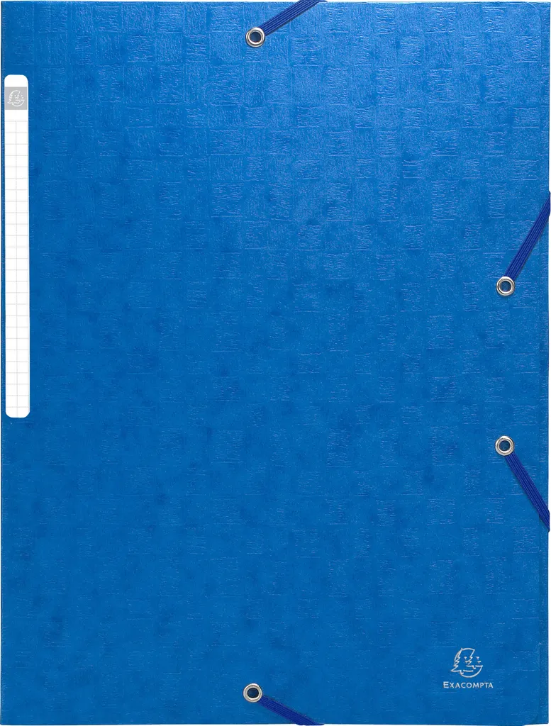 Exacompta 55952E - Lot de 25 Chemises 3 Rabats Maxi 600g A4 Bleu Marine