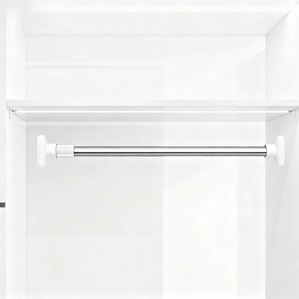 Versenkbarer Kleiderständer Kleiderbügelhalter Lochfreie Installation für Badezimmer Balkon 110-200cm / 43.31-78.74in