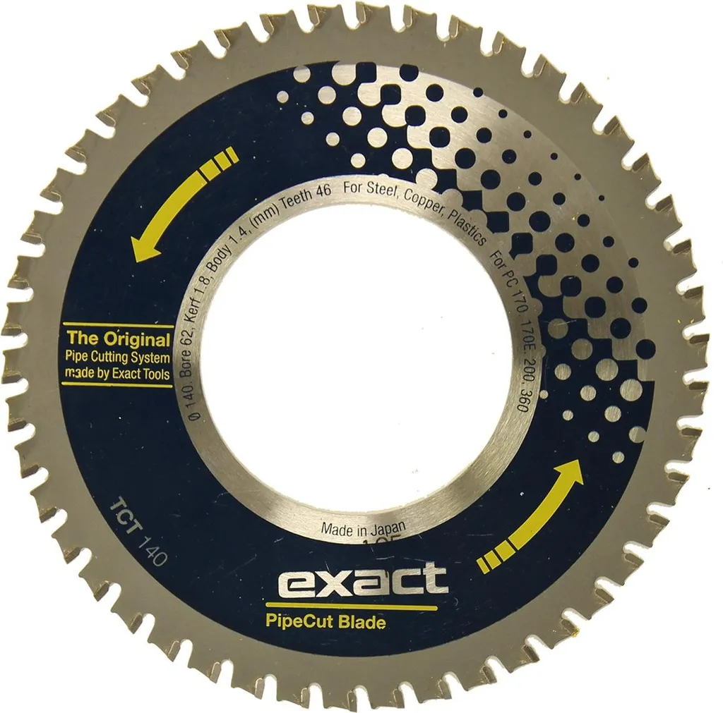 Scie à métaux 140 mm TCT pour découpe précise de tubes acier et fer