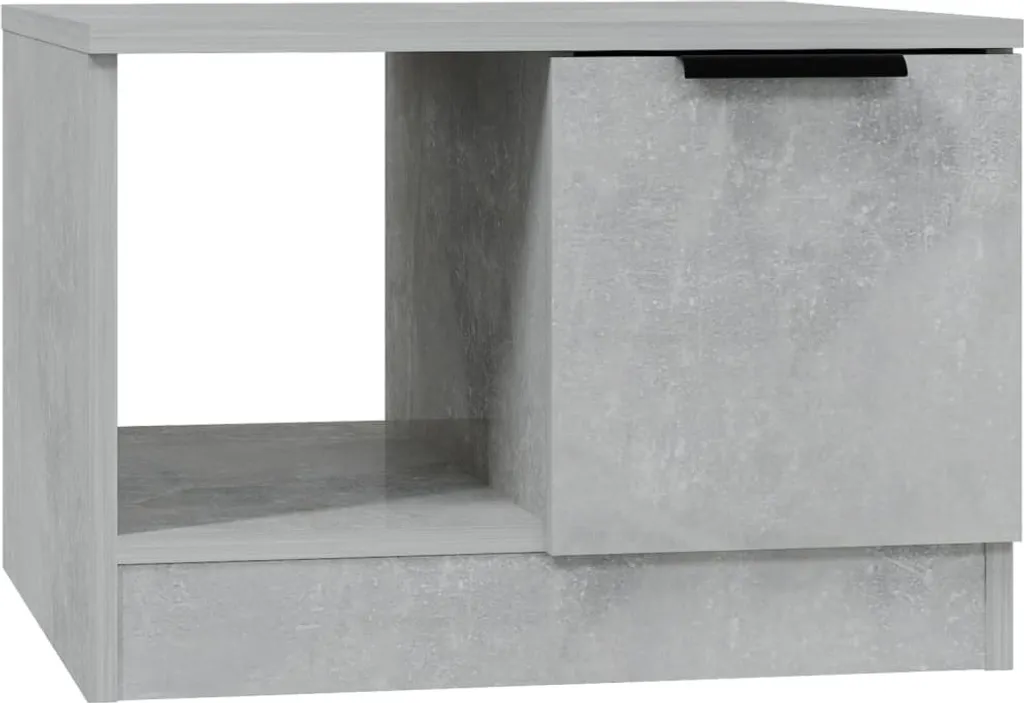 Tavolino Grigio Cemento 50x50x36 cm - Design Moderno in Legno Composito