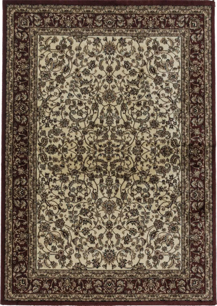 Tapis Rouge Vintage 80x150 cm - Facile d'Entretien et Poils Courts