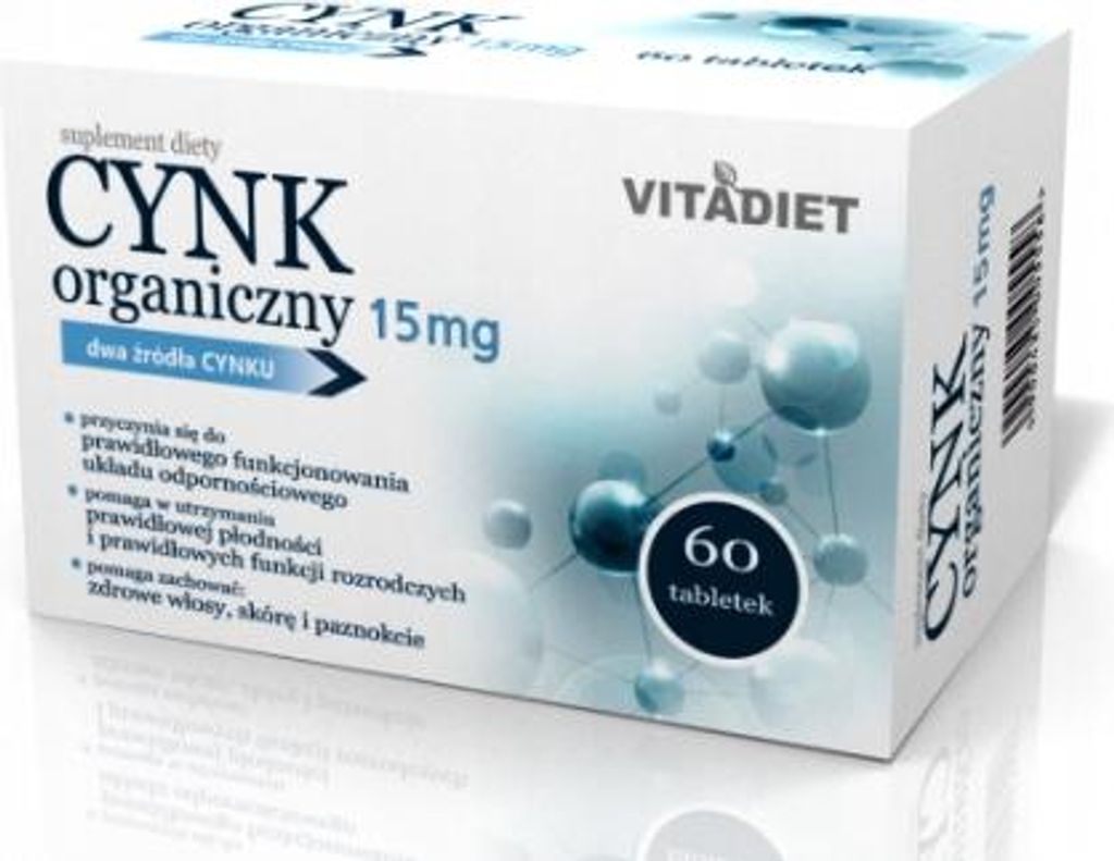 -ZINK 15 mg Immunität Vitadiet 60 Tabletten Produktbild 