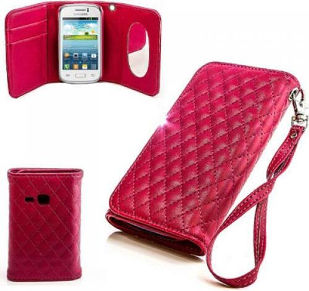 Samsung Galaxy Young (S6310) Booksytle Handtasche Mirror Pink