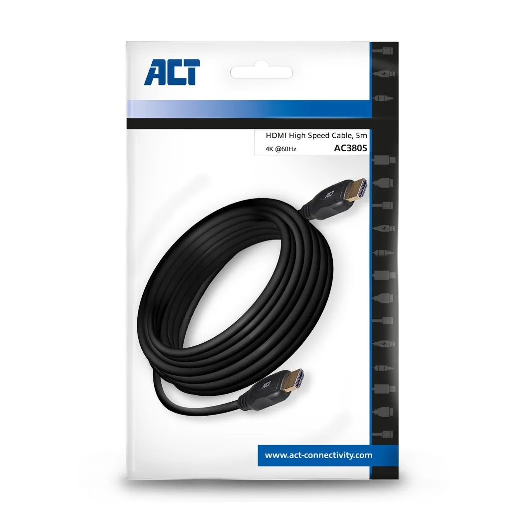 Câble HDMI 5m avec Ethernet Type 1.4 Blindé pour une Image sans Interférence - 9