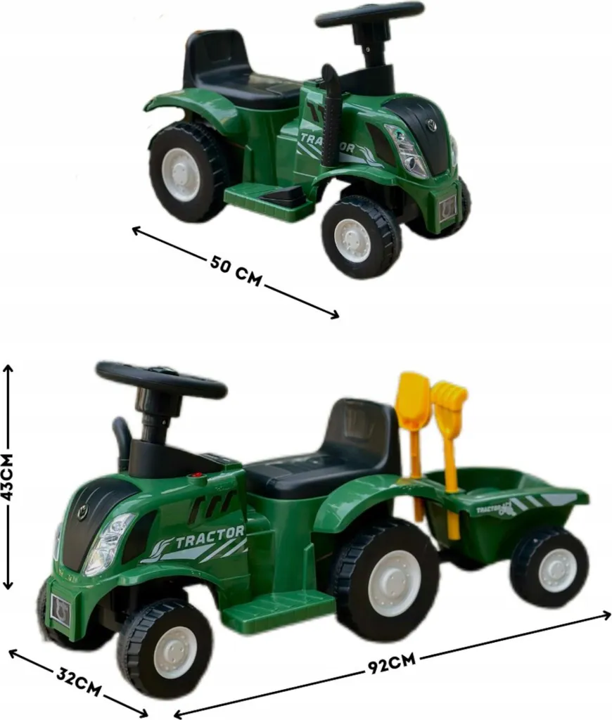 Tracteur enfant silencieux Z220Z avec remorque et bruits interactifs - 2