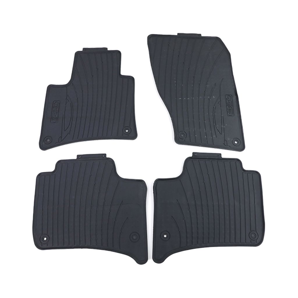 Premium Gummi Fußmatten Set 4-teilig Schwarz für Porsche Cayenne 10-19