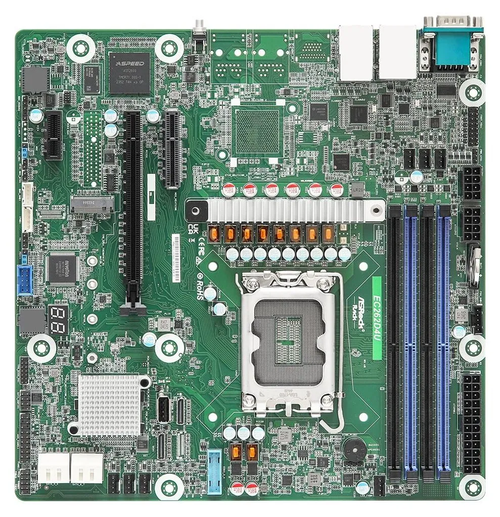 Solution Serveur Compacte Carte Mère Asrock EC262D4U Intel C262 LGA 1700