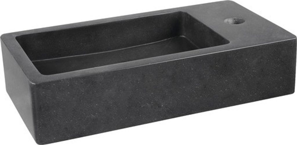 Differnz Handwaschbecken Hura L 40 x 22 cm Basaltstein