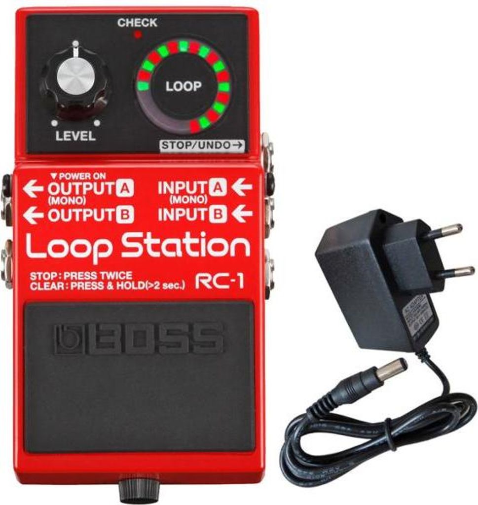 Boss RC-1 Loop Station Looper-Pedal mit Netzteil