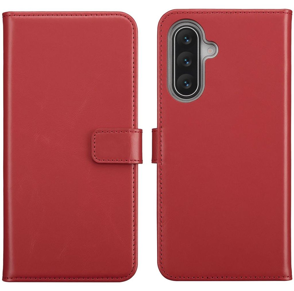Funda de Cuero Auténtico tipo Libro para Samsung Galaxy A18 Imagen del producto 