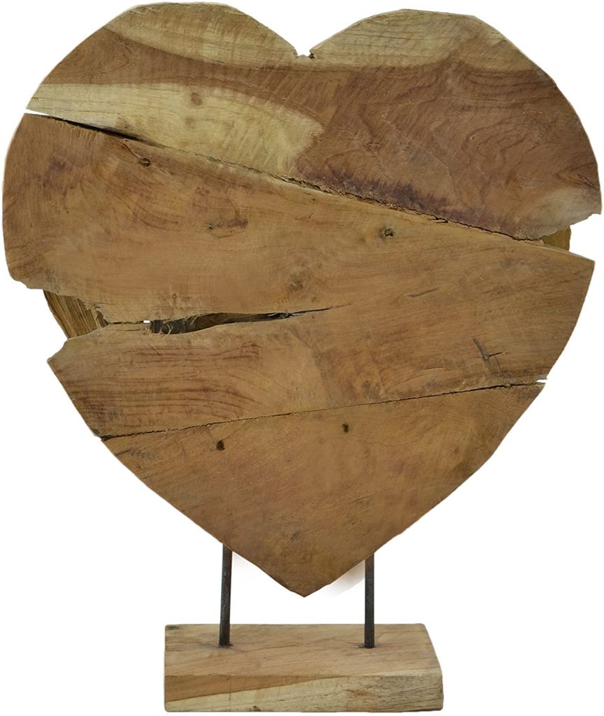 Holzherz Massiv Gro