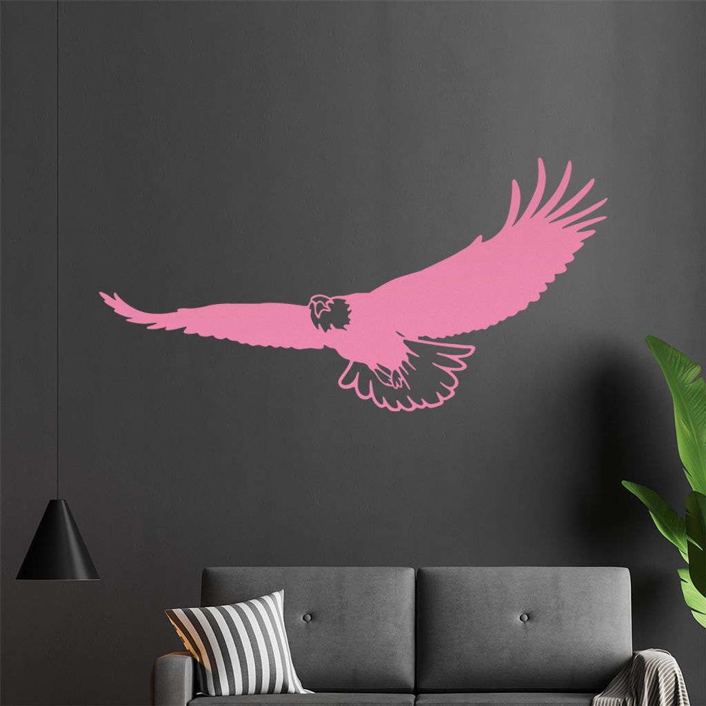 KIWISTAR Adler - Flug Gleiten Beobachter Auge Wandtattoo in 6 Größen - Wandaufkleber Wall Sticker - Dekoration, Küche, Wohnzimmer, Schlafzimmer,...