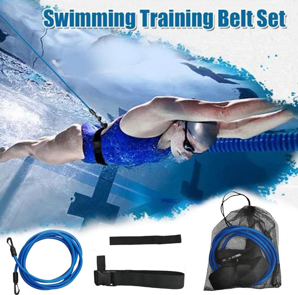 Schwimmtrainingsgürtel, Bungee-Seile, Widerstandsbänder, Haltegurt, stationärer Schwimmgurt, statischer Gürtel