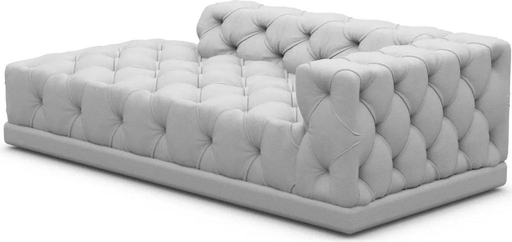 Kunstleder Chaise Lounge Meliva Hellgrau Rechts