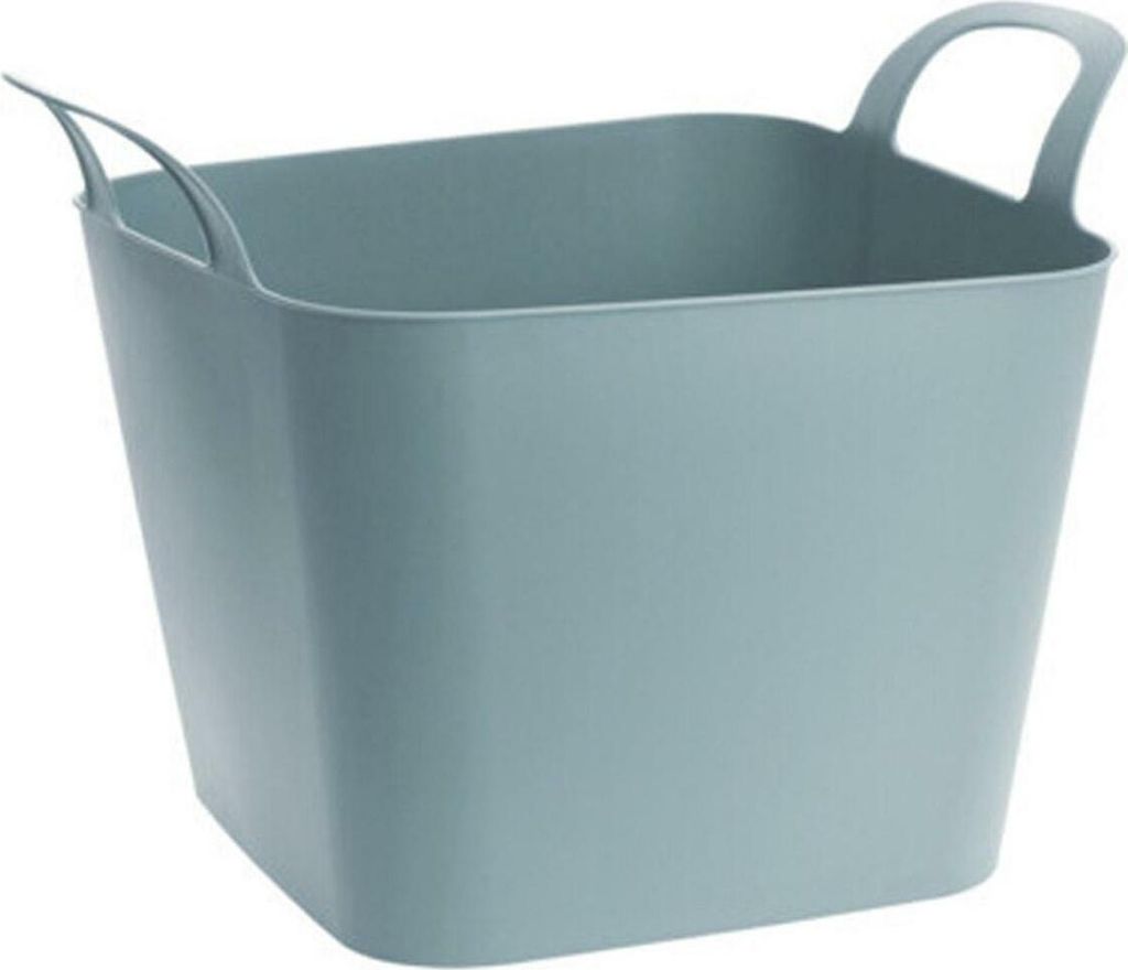 H&S Cestino decorativo in plastica flessibile 36L verde Immagine del prodotto 