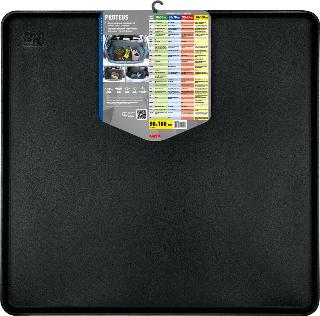 Lampa Proteus Kofferraumwanne V-3 für wasserdichten Kofferraumschutz 90x85 cm