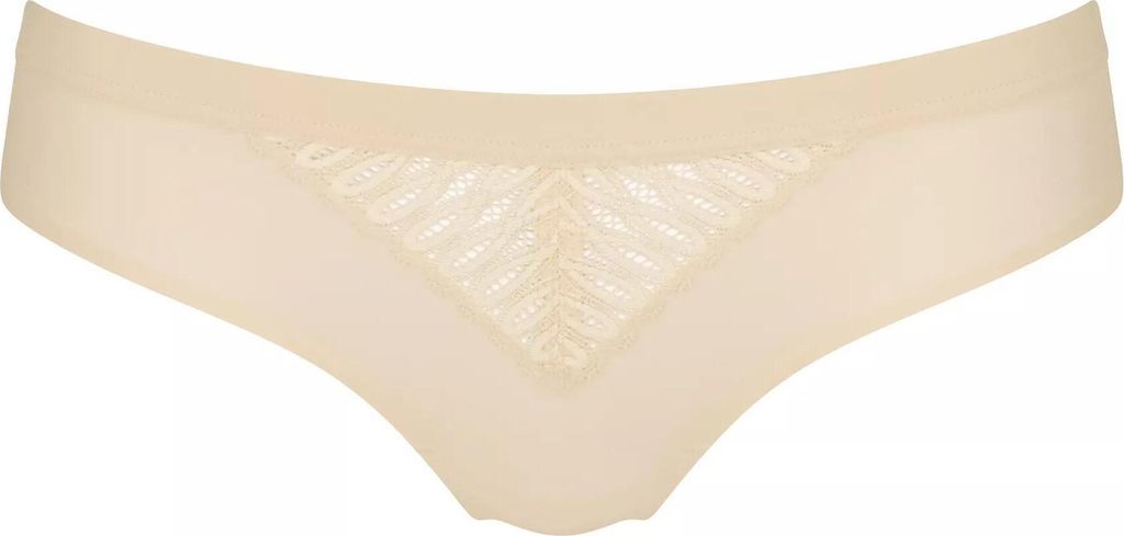 Triumph Damen-Slips, Vanille, Aura Spotlight Spitze, brasilianischer Schnitt, Größe 42