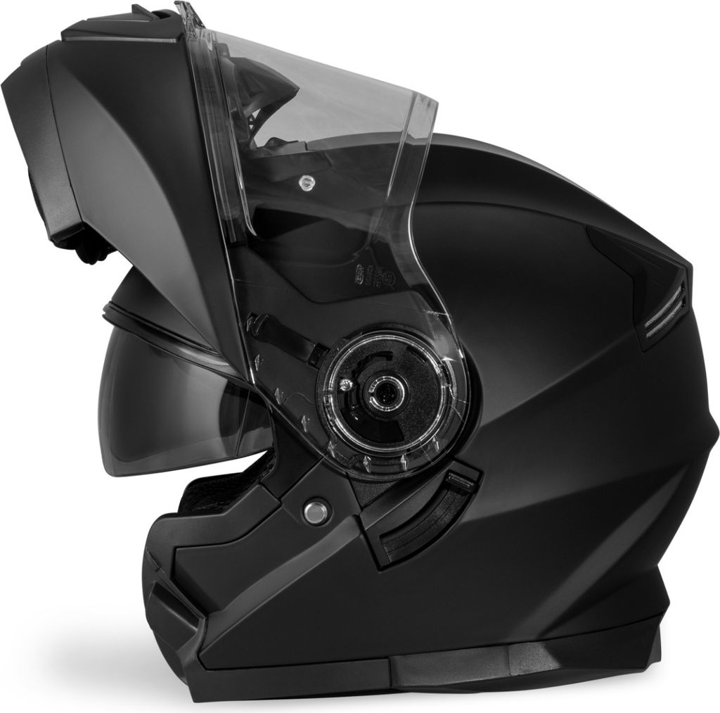 Germot GM 970 Klapphelm – ECE 22.06, Matt Grau, Mit Sonnenblende, Größe M (57/58)