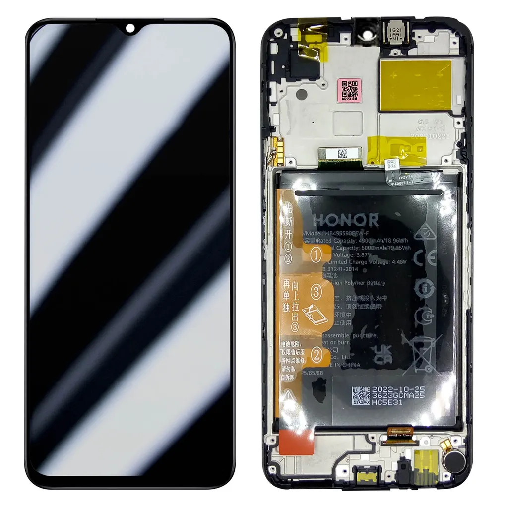 Écran Noir Honor 70 Lite Original : LCD + Tactile + Batterie 5000 mAh
