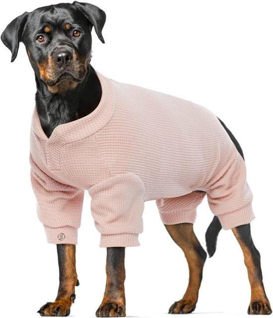 Hundebademantel aus Fleece - Größe L - für kleine Hunde