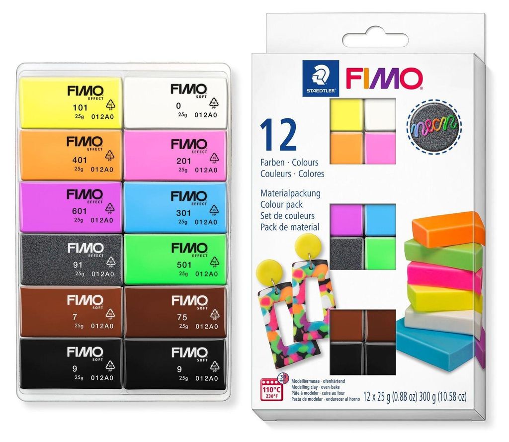 FIMO Mod.masse Effect Neon 12er-Set retail Obrázek produktu 