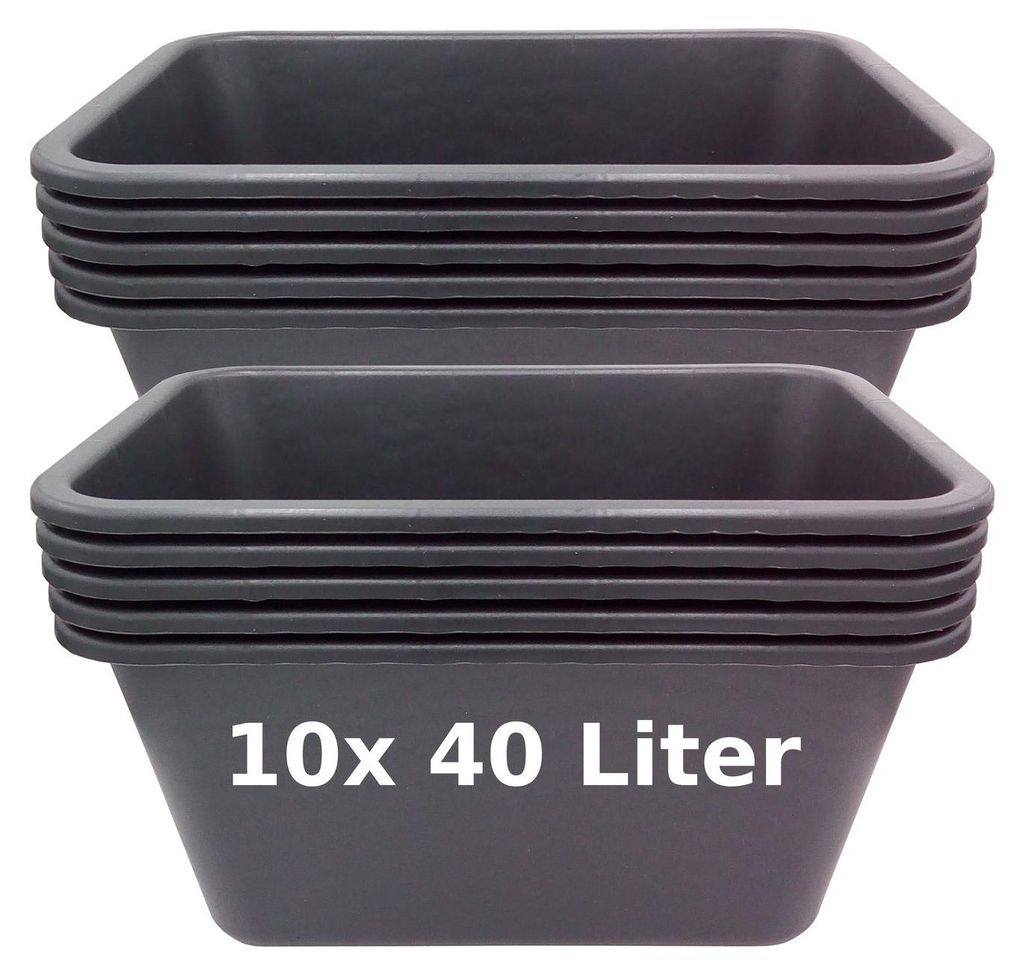 Lot de 5/10 bacs à plantes Bacs à mortier Bacs à fleurs Image du produit 