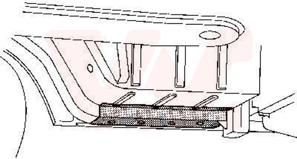 VAN WEZEL Längsträger 3070301 Vorne Links hinter der Achse passend für MERCEDES-BENZ T1 Kasten (602)