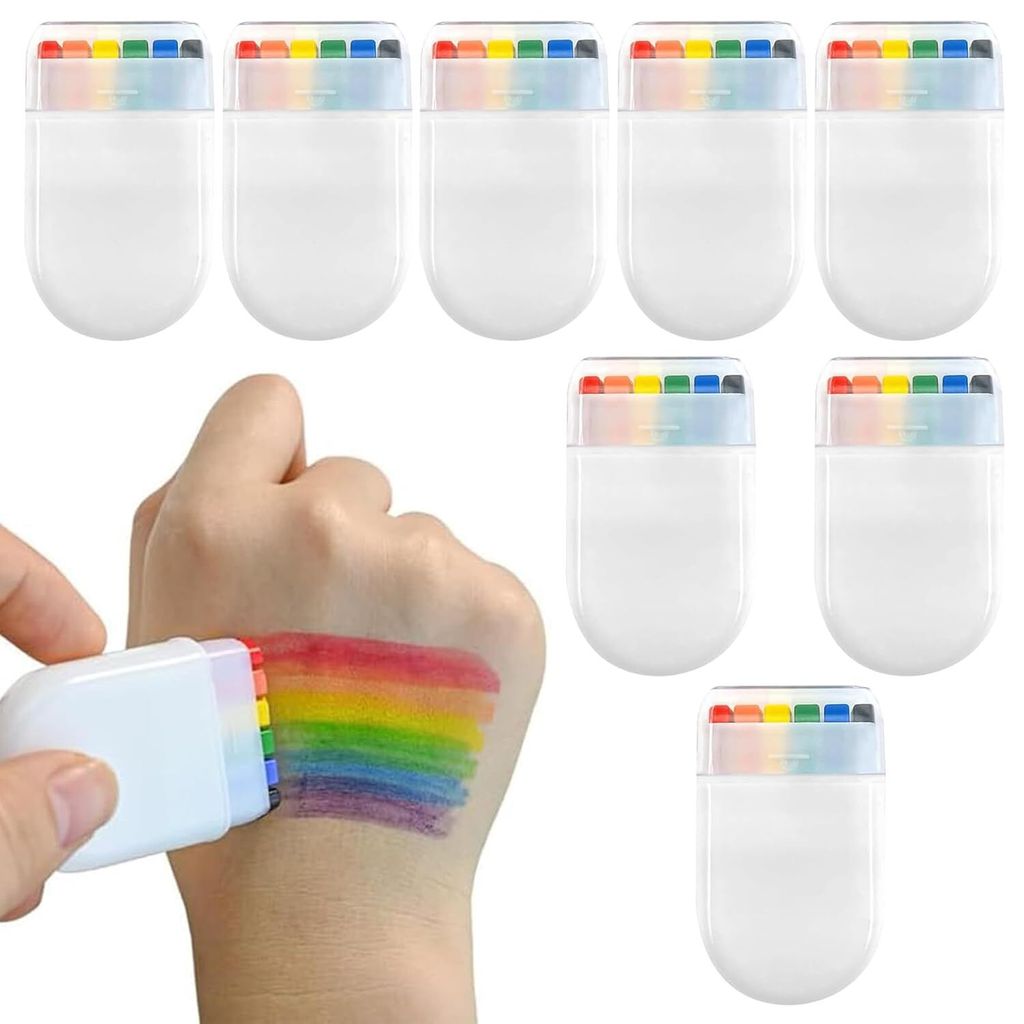 Regenbogen Schminke 8 Stš¹ck,Gay Pride Pride Produktbild 
