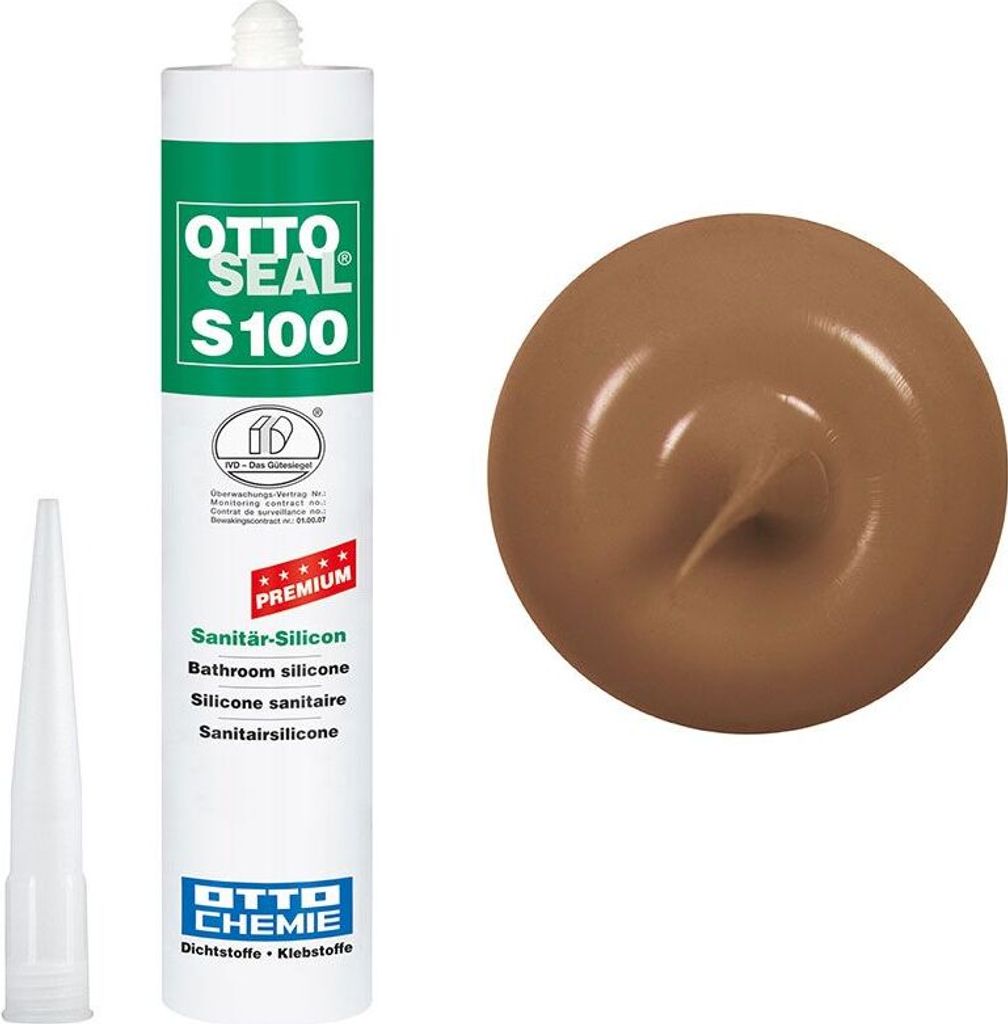 OTTOSEAL S100 Sanitär-Silicon 300 ml Caramel C09