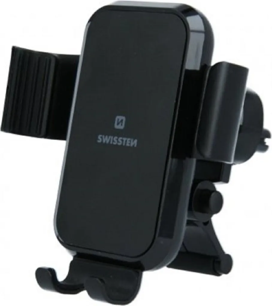 Swissten Supporto Gravità Auto Nero - Addio Cadute Smartphone