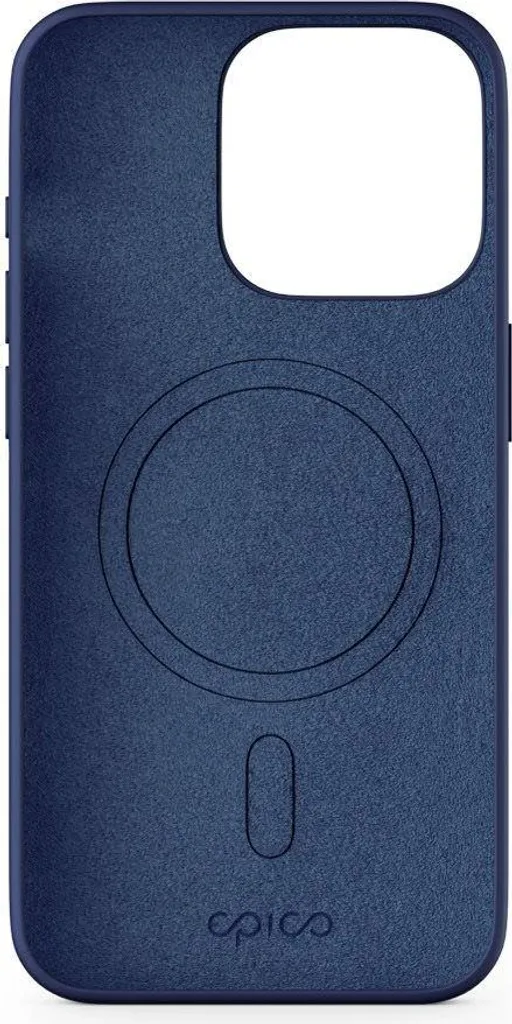 Coque Epico Mag silicone iPhone 15 Pro Max avec support MagSafe bleu