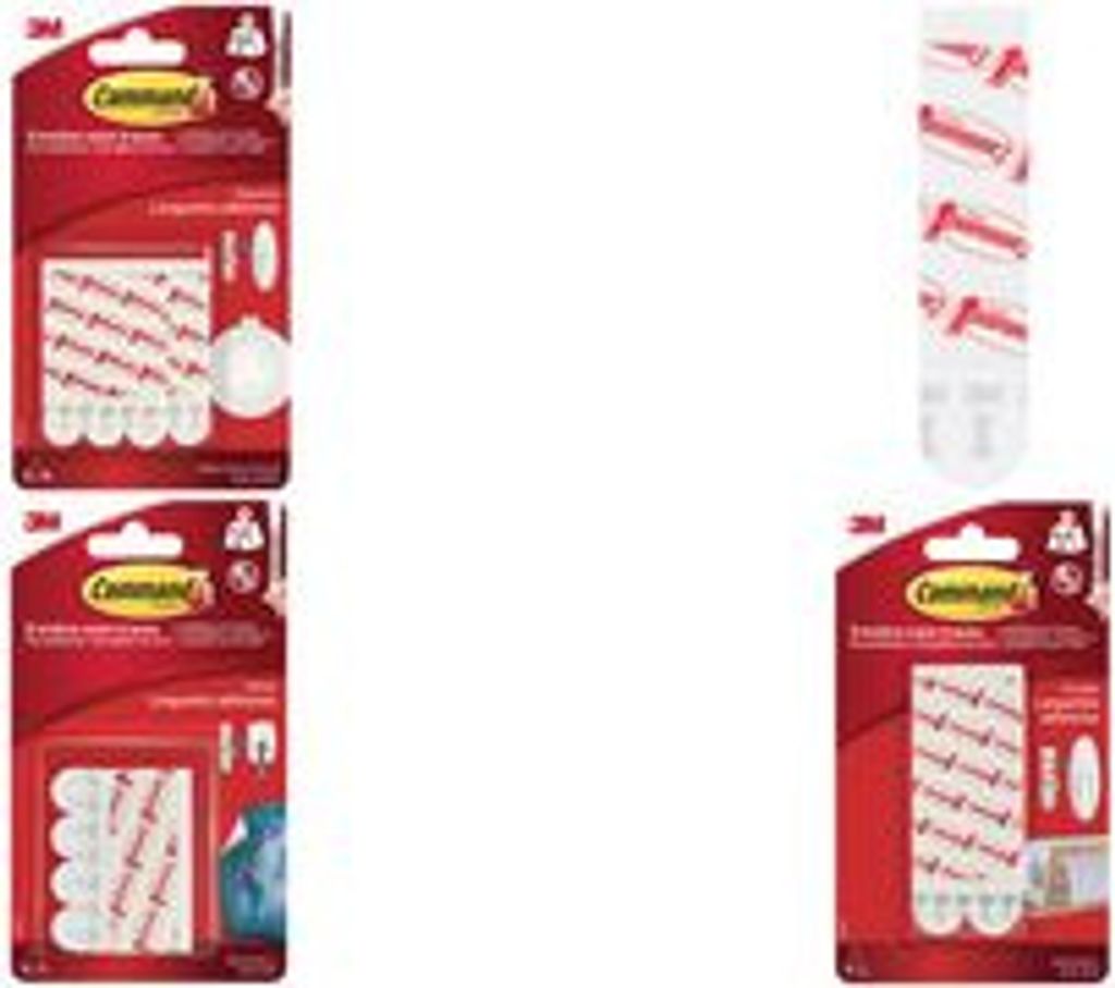 3M Command Nachfüllpackung Strips Größe: M weiß Tragkraft: Produktbild 3