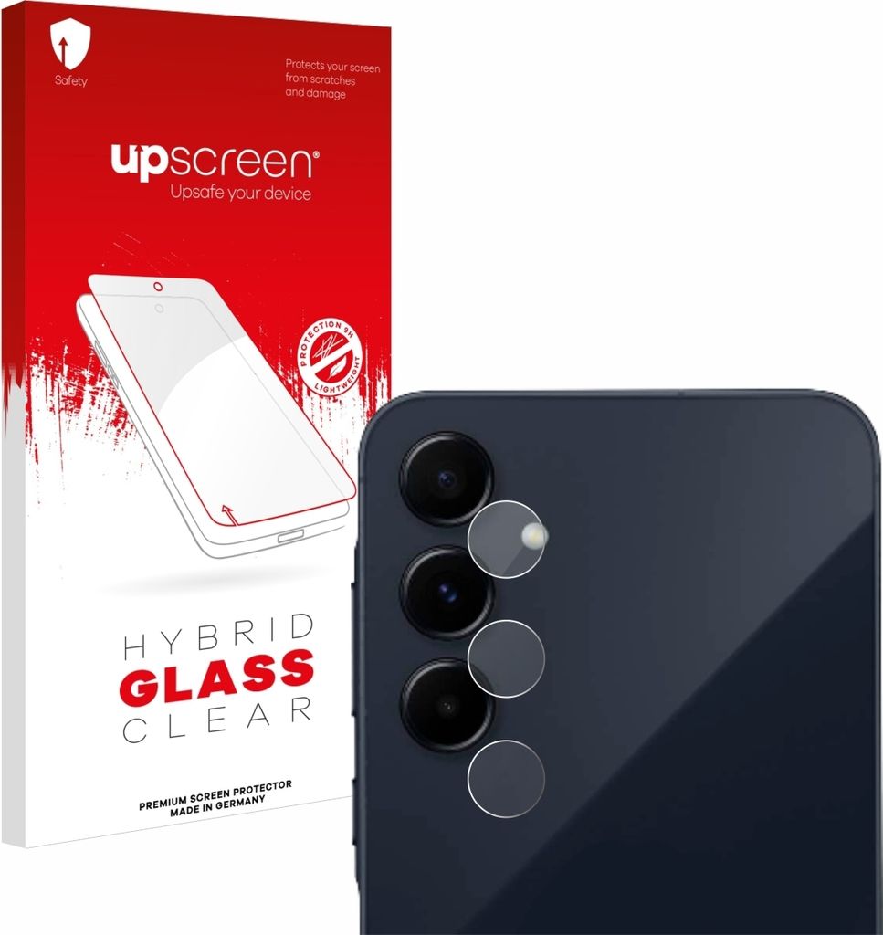 upscreen Schutzglas für Samsung Galaxy A55 5G (NUR Kameraschutz) Schutzfolie Panzer Folie Glas Display Schutz klar