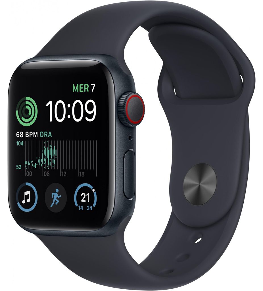 Apple Watch SE (2. Gen) 40mm (A2725) Midnight Alu Sport Produktbild 
