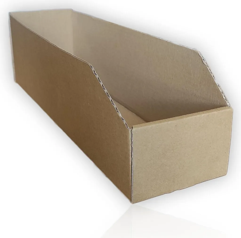 Carton de rangement résistant 401x101x112 mm - Montage rapide x100