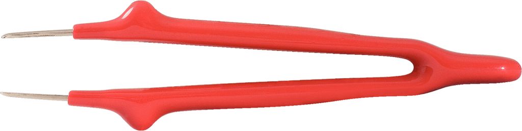 KS Tools Pinzette mit Schutzisolierung, spitz, 11 mm