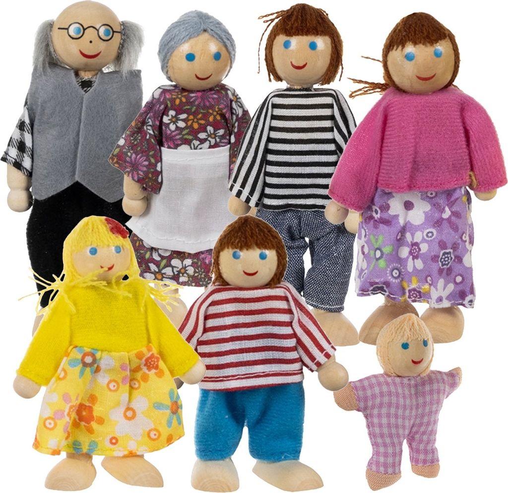 Miniaturpuppen - 7 Stück Kruzzel 19764 Produktbild 1