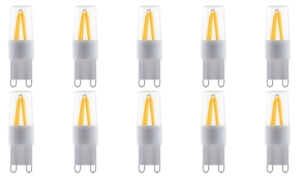 SPL G9 LED Röhrenlampe 2W 160lm 2700K Warmweiß 230V Dimmbar 10 Stück