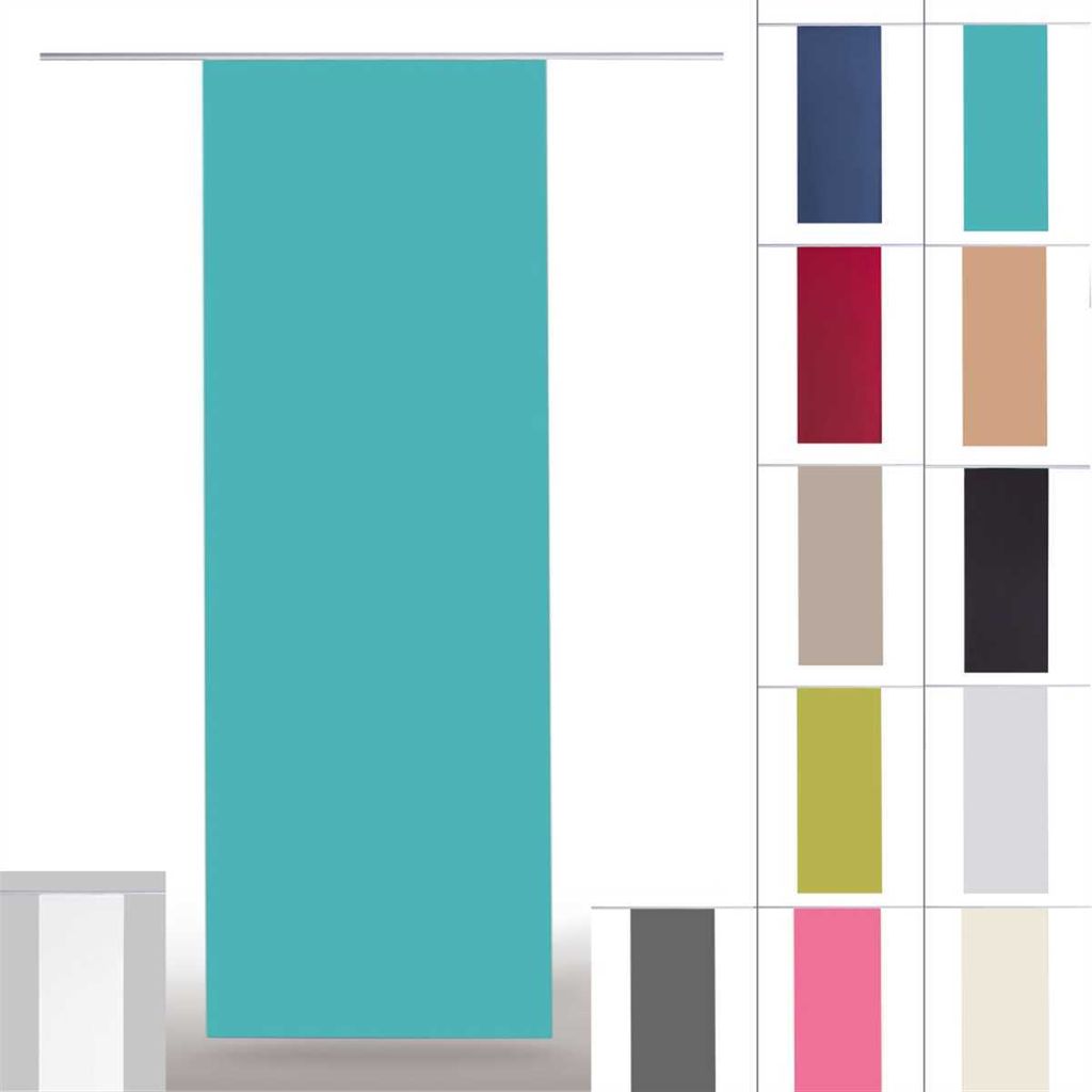 Flächenvorhang Ellen mit Technik, Größe: 60x245cm, Farbe: Türkis