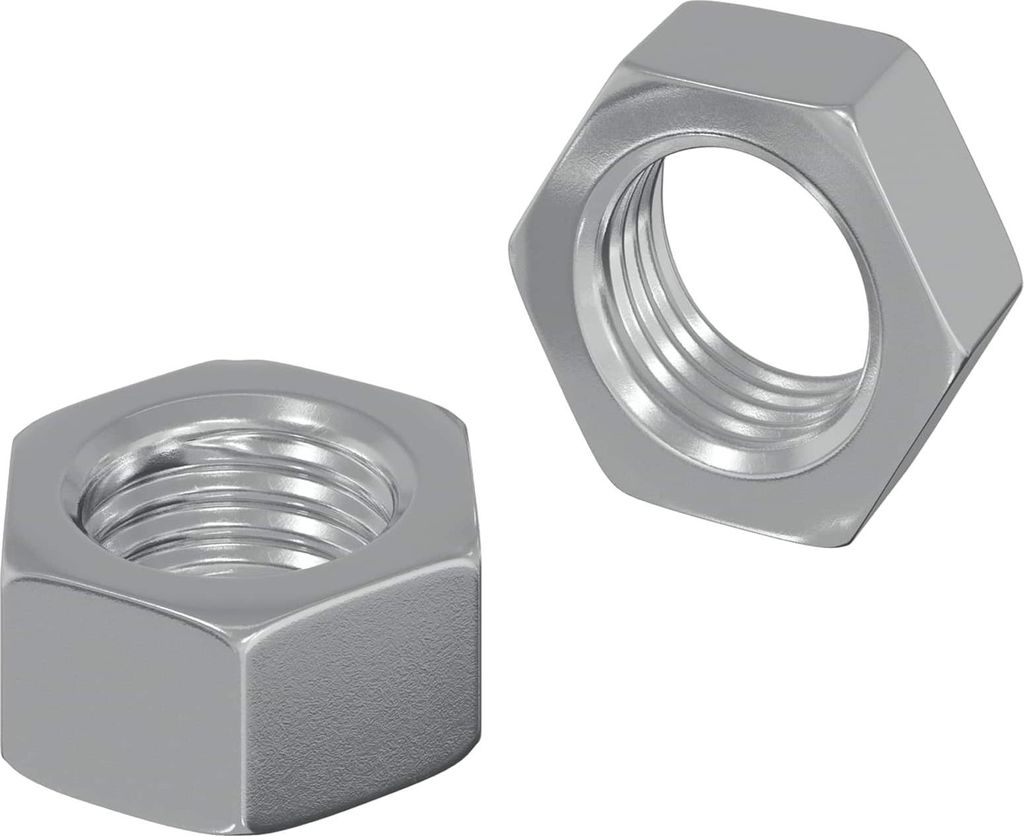 Sechskantmutter 2 pcs Silber M6 Metall