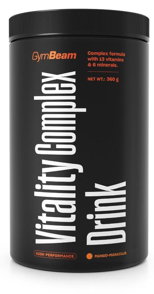 GymBeam - Vitality Complex Drink, 360 g, Mango Maracuja